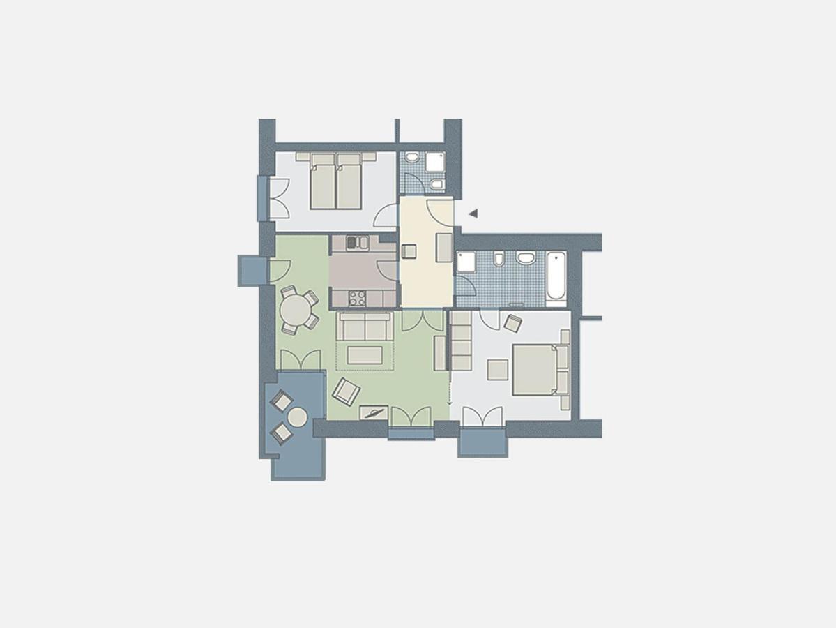 Kaiservillen Heringsdorf - Ferienwohnung Mit 2 Schlafzimmern Und Balkon D202 Eksteriør bilde